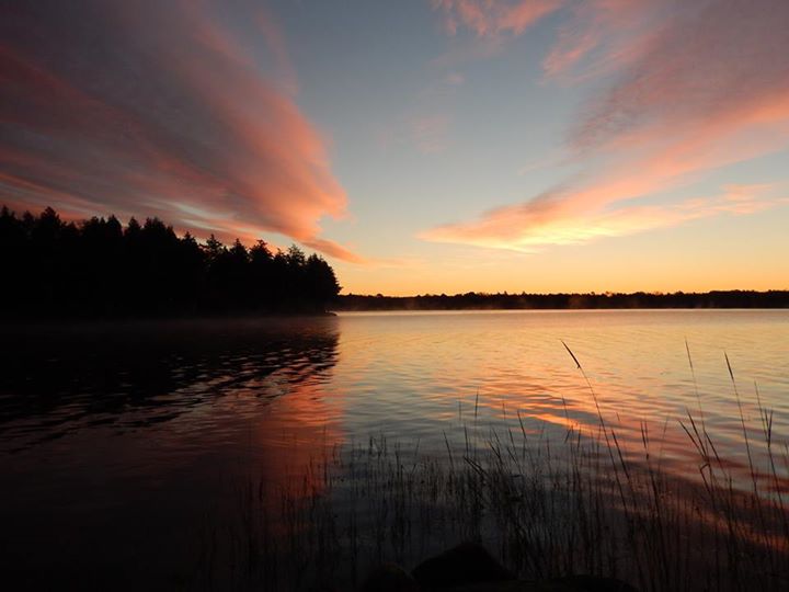 sunset over Big Indian Lake; photo by C.D. Eves-Thomas