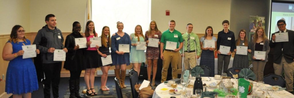 4-H Champions – 2017 recipients of Maine 4-H Foundation Scholarships