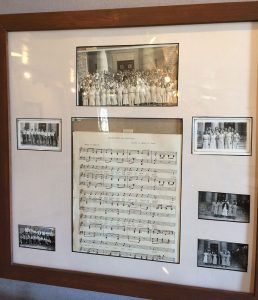 Exhibit of 1936 photos surrounding the State 4-H Song