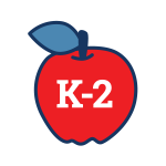 Grades K-2 apple icon for 4H Project Kits
