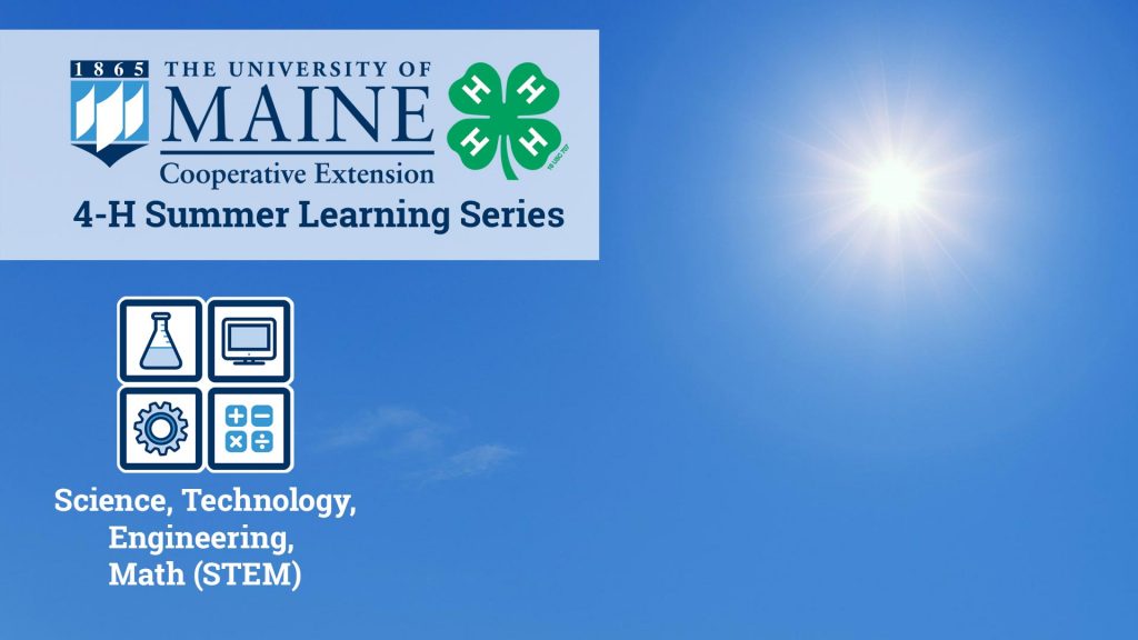 STEM 4-H Summer Learning Series virtual background image