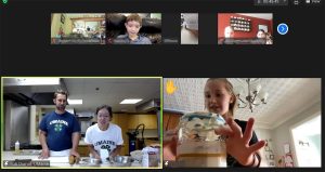 screenshot of 4-H Summer Learning online session of Flatbread Fun