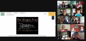 screenshot of 4-H Summer Learning online session of Oregon Trail