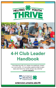 cover of the newly published 4-H Club Leadership Handbook