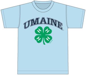 UMaine 4-H t-shirt front