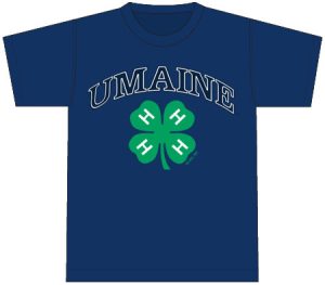 UMaine 4-H t-shirt front