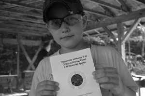 4-H'er with shooting sports certificate