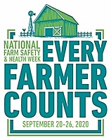 National Farm Safety & Health Week, Every Farmer Counts, September 20-26, 2020