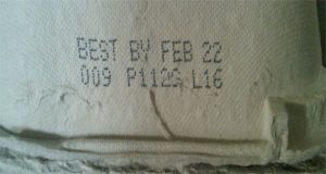 gg carton showing "best by" date