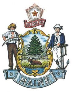 State of Maine Dirigo seal/logo