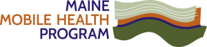 Maine Mobile Health Network logo, multicolored