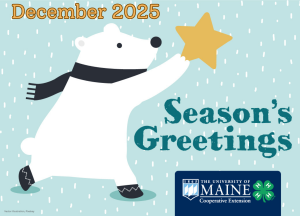 graphic: Maine 4-H Virtual Holiday Greeting Card