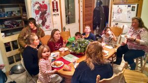 4-H youth enjoying a holiday party