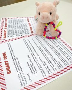 Stem piglet with valentines decoder