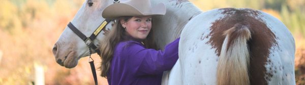 4-H member and her horse