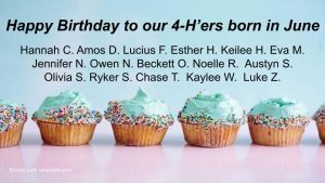 happy birthday wish to members born in June