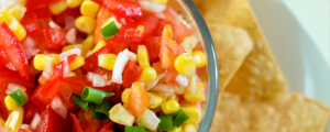 bowl of fresh salsa