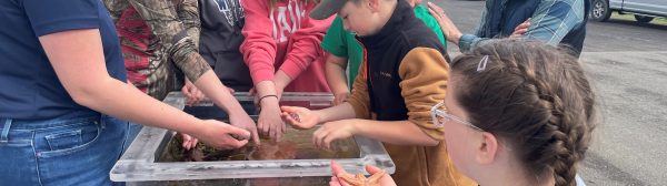 kids learning about archery