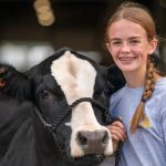 4-H girl with her steer