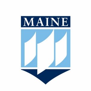Color image of the UMaine logo in dark and bright blue