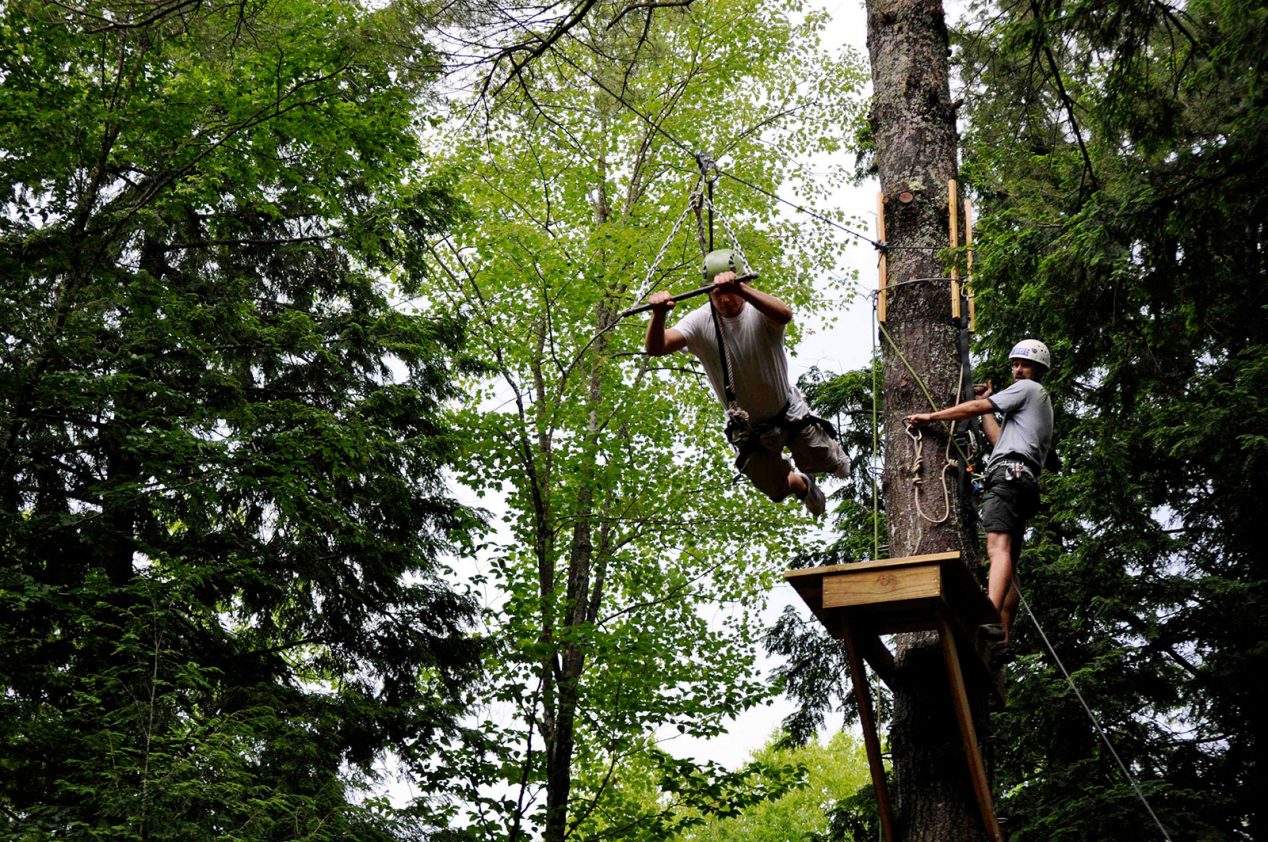 Ropes Course University of Maine 4H Camp & Learning Center at Bryant