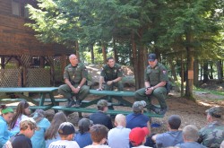 Wardens meeting with campers