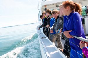 Youth on a research vessel
