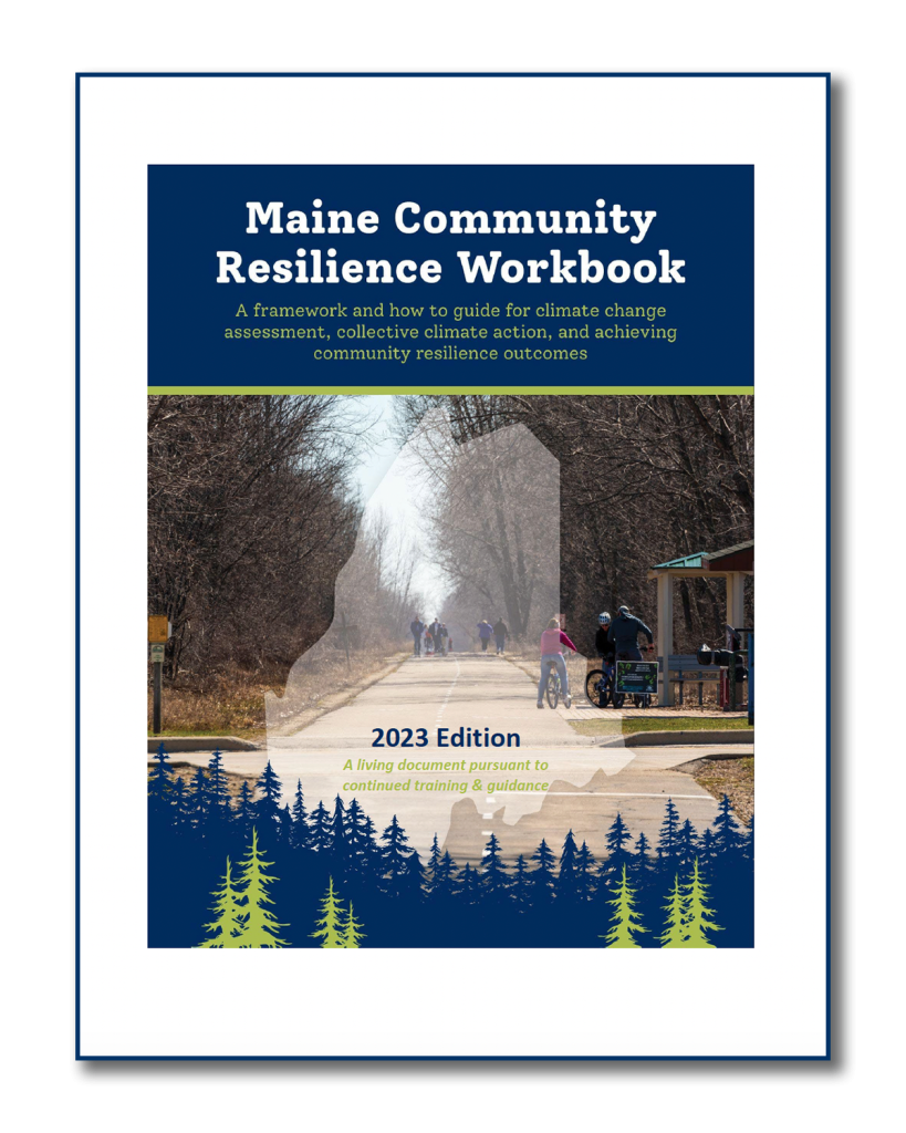 Cover for Maine Community Resilience Workbook, 2023 Edition