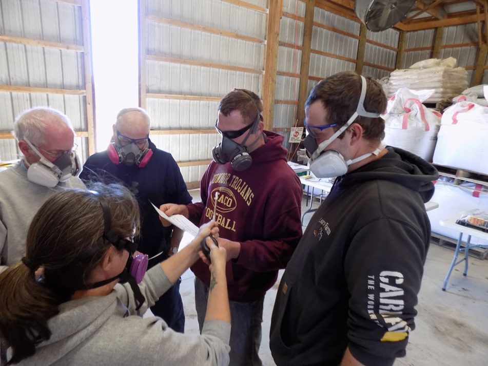 Respirator Fit Test At The Maine Ag Trade Show Cooperative Extension In Cumberland County