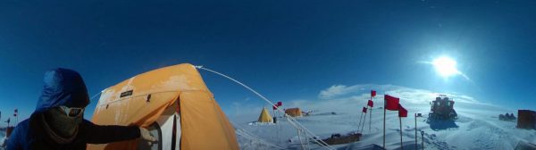 Researchers set up camp