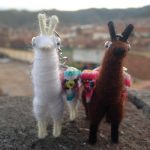 Two llama dolls