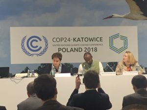 @PEspinosaC (head of #UNFCCC) speaking at a climate finance meeting at #COP24