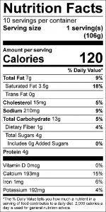 Tomato Crouton Casserole Food Nutrition Facts Label: Click on this image for complete nutrition information.
