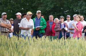Training session in a field