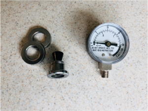 a pressure canner weighted gauge and a dial gauge