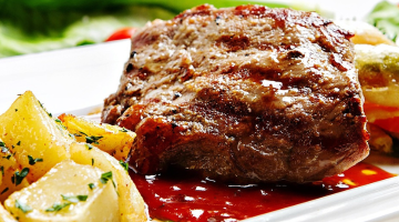 Beef and Potatoes on a plate