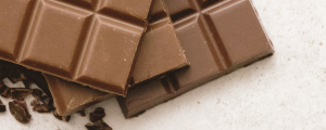 Close up of chocolate bars.