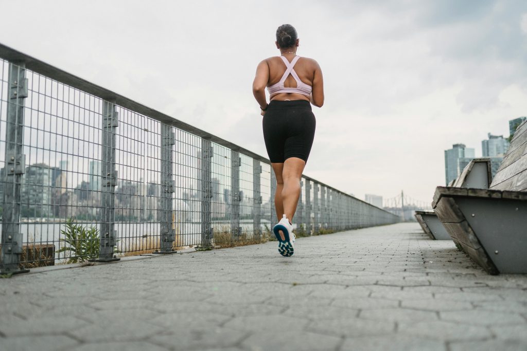 A person running.