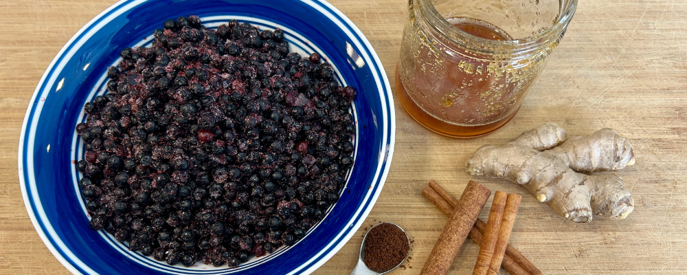 featured image for How to Make and Preserve Elderberry Syrup Safely