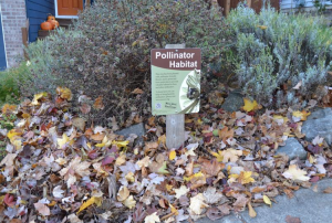 Pollinator Habitat sign