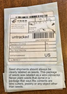 Seed Packet Label