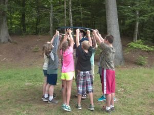 Team building with campers