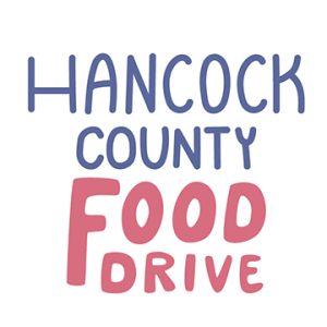 Hancock county food drive text