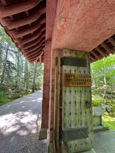 signage and path to Abby Rockefeller Gardens