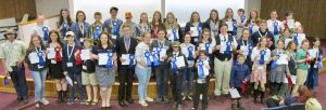 Group of 4-H youth at public Speaking Tournament