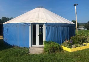 4-H yurt and garden