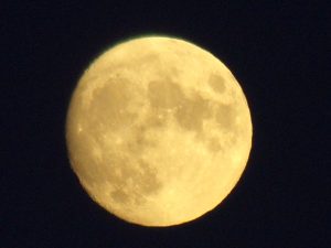 Yellow full moon