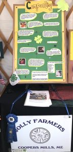 Display about Composting by Jolly Juniors 4-H Club with Blue Ribbon