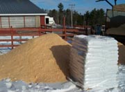 loose and bagged wood pellets