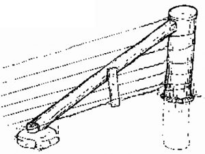 Illustration of a diagonal strainer